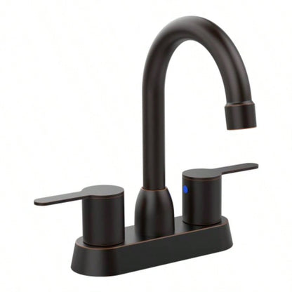 2 Handles Bathroom Sink Faucet, Oil Rubbed Bronze Centerset RV Bathroom Faucets 2/3 Hole