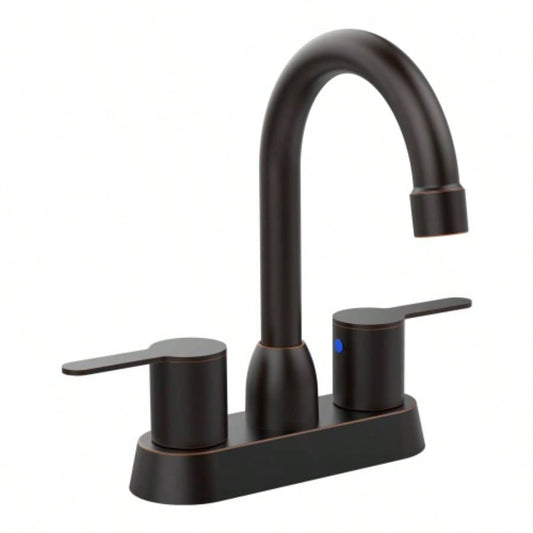 2 Handles Bathroom Sink Faucet, Oil Rubbed Bronze Centerset RV Bathroom Faucets 2/3 Hole
