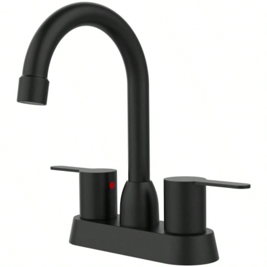 2 Handles Bathroom Sink Faucet, Oil Rubbed Bronze Centerset RV Bathroom Faucets 2/3 Hole