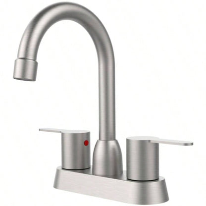 2 Handles Bathroom Sink Faucet, Oil Rubbed Bronze Centerset RV Bathroom Faucets 2/3 Hole