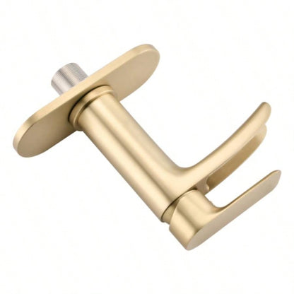 Waterfall Bathroom Faucet Single Handle Bathroom Sink Faucets 1 or 3 Hole Solid Vanity Faucet with Deck Plate Overflow Up Drain Brushed Nickel