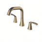 Bathroom Faucet 3 Hole - Bathroom Sink Faucet 2 - Handle 3 - Hole, Brushed Gold Widespread 8 Inch Bathroom Faucet with Up Drain Assembly, Lavatory Bathroom Vanity Sink Faucet, Lead -