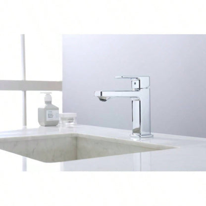 Single Hole Bathroom Faucet, Laundry Vanity Sink Faucet with Two 9/16 Hoses