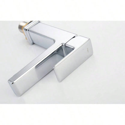 Single Hole Bathroom Faucet, Laundry Vanity Sink Faucet with Two 9/16 Hoses