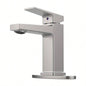 Matte Black Single Handle Bathroom Faucet with Deck 1 or 3 Holes, Laundry Vanity Sink Faucet with Two 9/16 Hoses