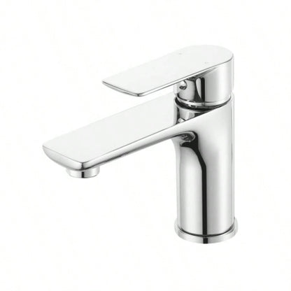 Single Handle Lavatory Basin Sink Faucet - Brass Bathroom Sink Faucet Hot and Cold