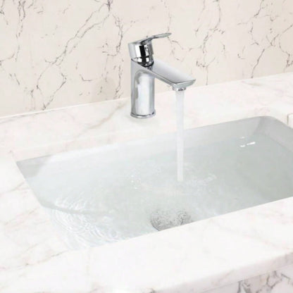 Single Handle Lavatory Basin Sink Faucet - Brass Bathroom Sink Faucet Hot and Cold