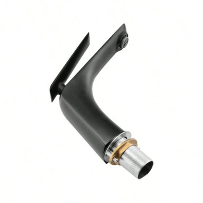 Single Hole Bathroom Sink Faucet with Up Drain and Supply Hose, Single Handle Bathroom faucet