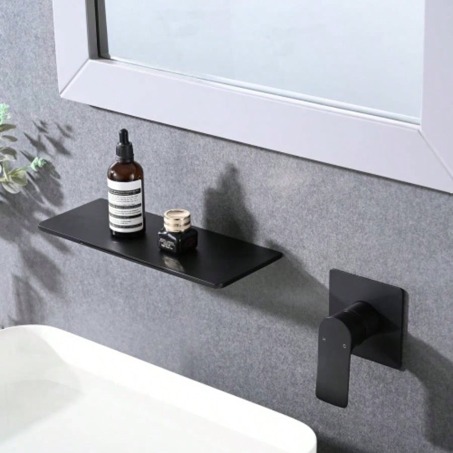 Single Handle Waterfall Wall Mounted Bathroom Sink Faucet