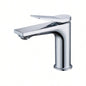 Single Hole Bathroom Faucet, Laundry Vanity Sink Faucet with Two 3/8 Hoses