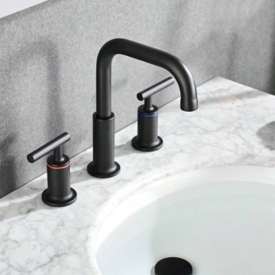 8 Inch Widespread Bathroom Sink Faucet with - Up Drain