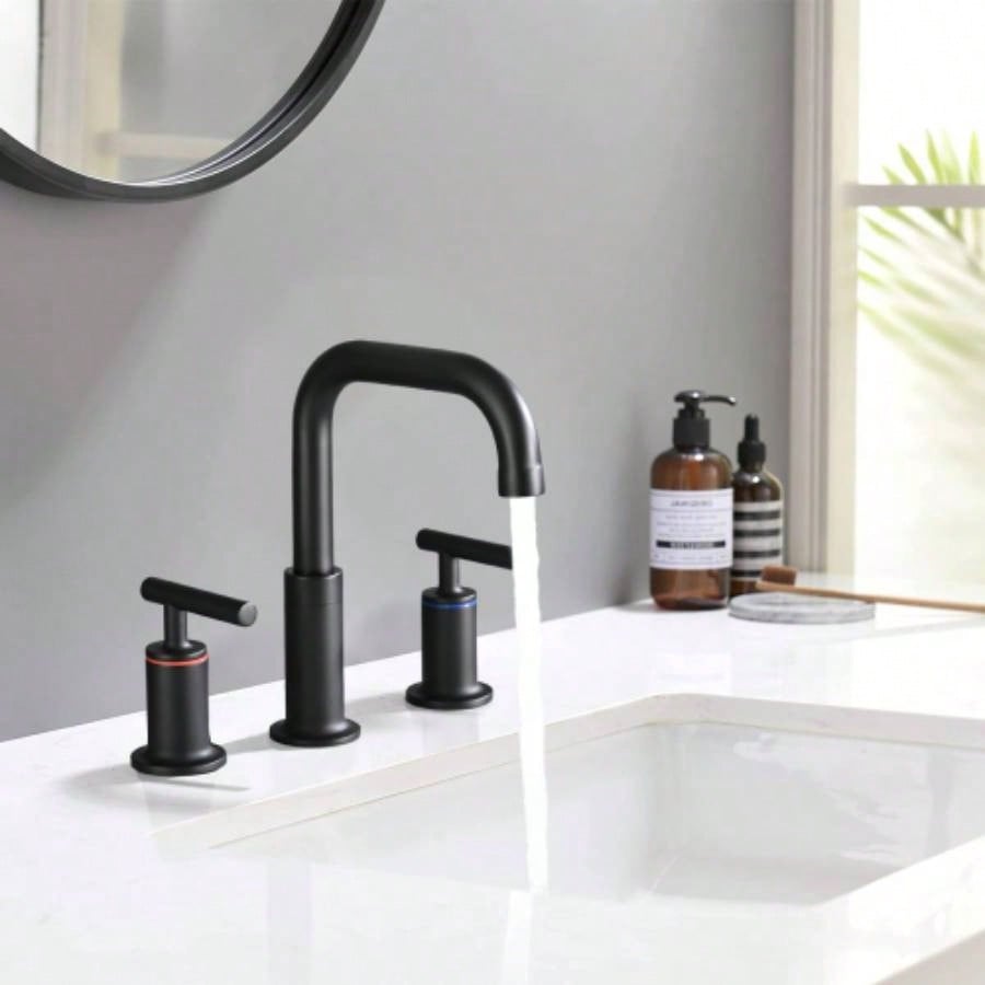 8 Inch Widespread Bathroom Sink Faucet with - Up Drain