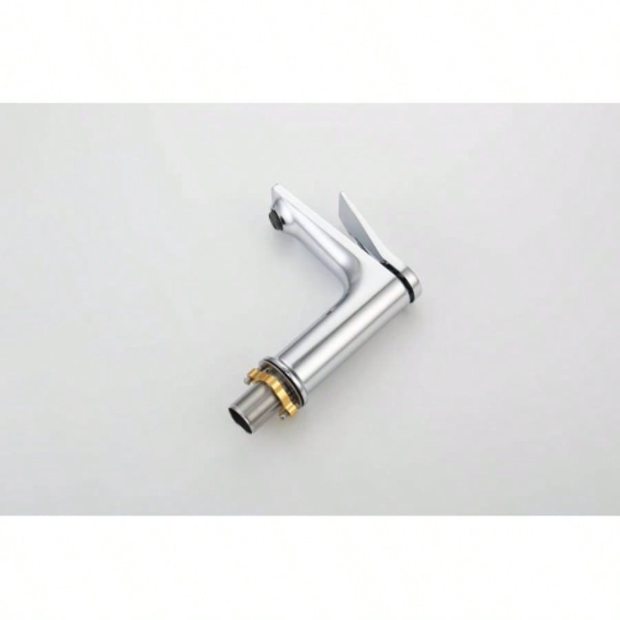 Single Hole Bathroom Faucet, Laundry Vanity Sink Faucet with Two 3/8 Hoses