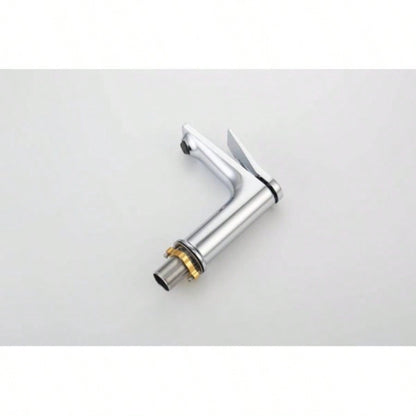 Single Hole Bathroom Faucet, Laundry Vanity Sink Faucet with Two 3/8 Hoses