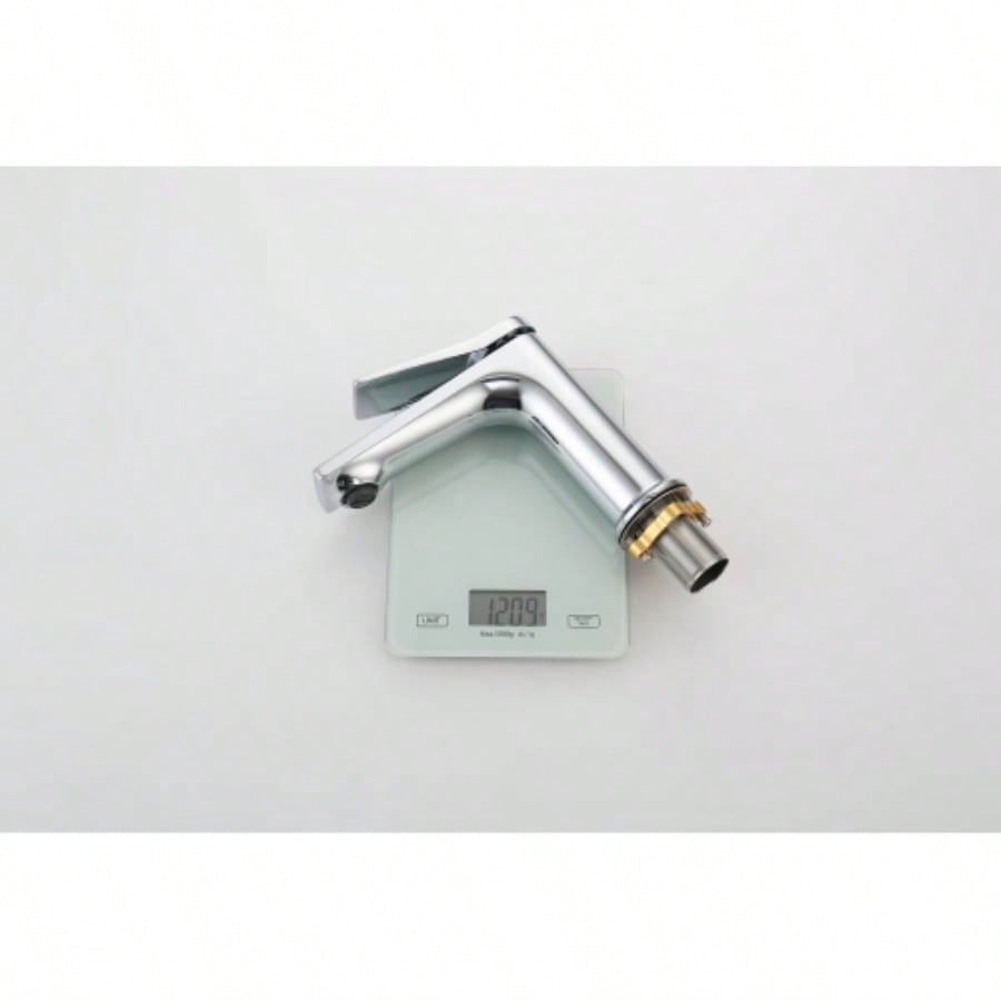 Single Hole Bathroom Faucet, Laundry Vanity Sink Faucet with Two 3/8 Hoses