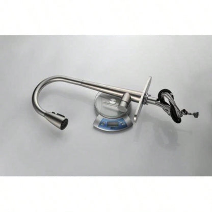 Kitchen Faucet with Pull Down Sprayer Brushed Nickel, High Single Handle Kitchen Sink Faucet with Deck Plate, Commercial Modern Stainless Steel Kitchen Faucets