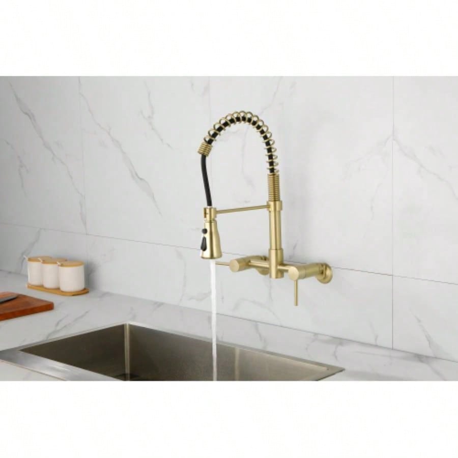 3 Functions Wall Mounted Bridge Kitchen Faucet