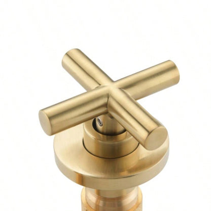 Wall Mounted Bathroom Sink Faucet with - Up Drain No Overflow