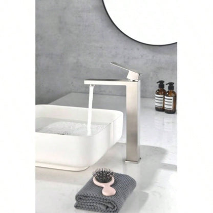 Single handle bathroom sink faucet, bathroom sink vanity faucet with supply hose
