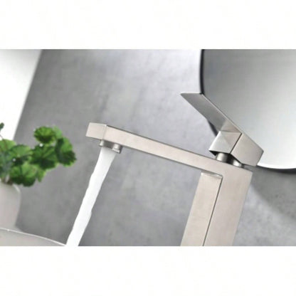 Single handle bathroom sink faucet, bathroom sink vanity faucet with supply hose