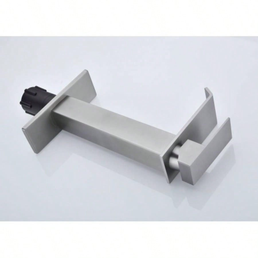 Waterfall Spout Bathroom Sink Single Handle Faucet with - Up Drain No Overflow