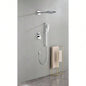 Shower System with Shower, Hand Shower, Slide Bar, Shower Arm, Hose, Trim, and Lever Handles