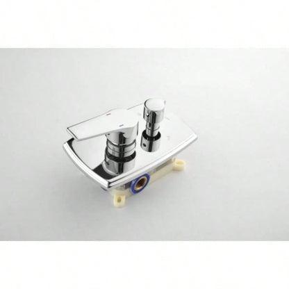 Shower System with Shower, Hand Shower, Slide Bar, Shower Arm, Hose, Trim, and Lever Handles