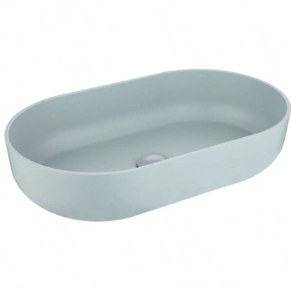 Modern Oval 24x14 Above Bathroom Vessel Sink, Bathroom Sink