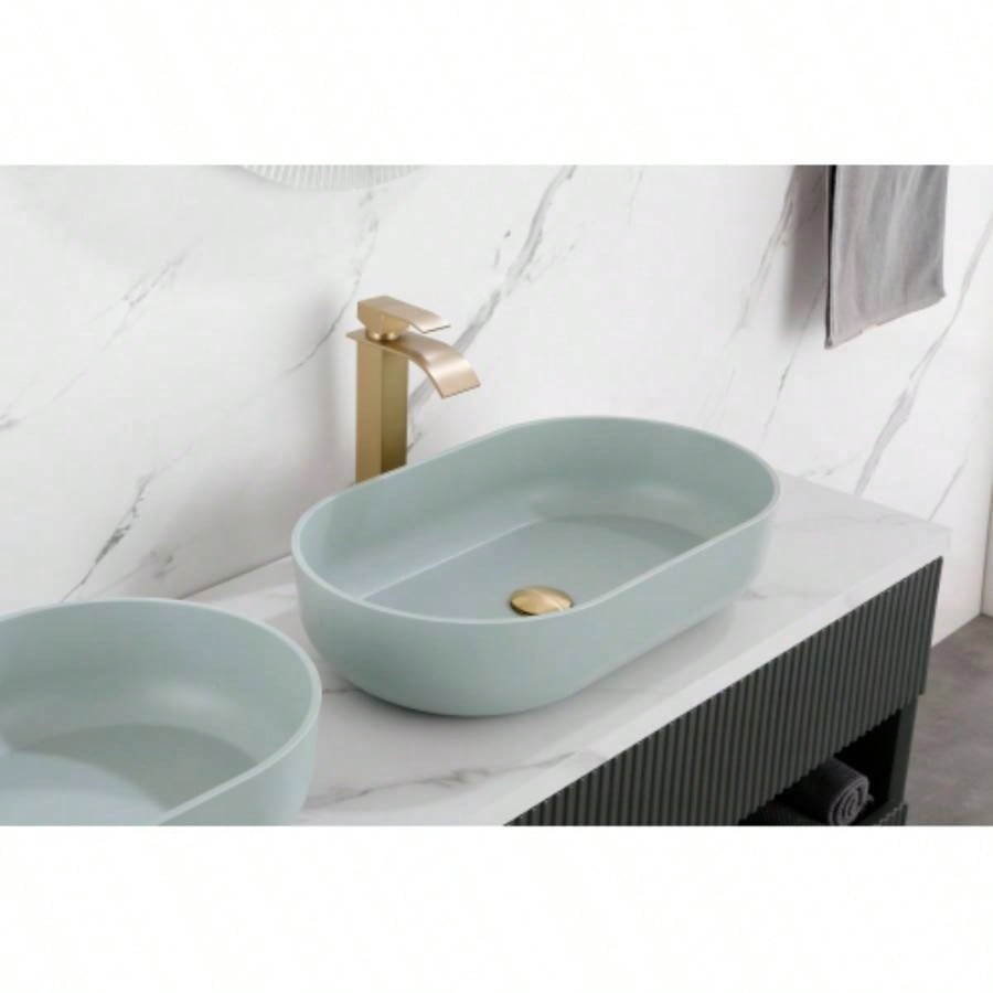 Modern Oval 24x14 Above Bathroom Vessel Sink, Bathroom Sink