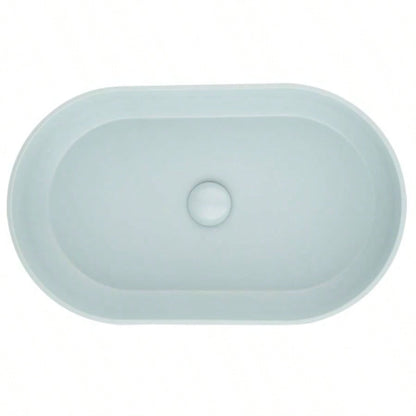 Modern Oval 24x14 Above Bathroom Vessel Sink, Bathroom Sink