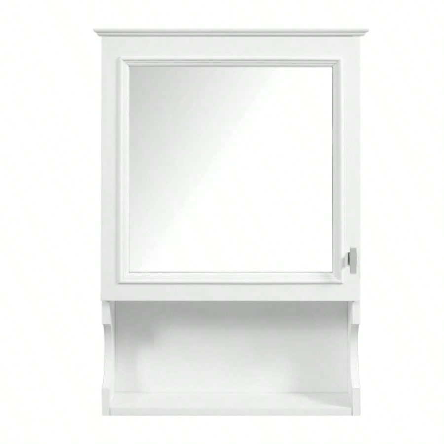 20 Wall Mounted Bathroom Storage Cabinet with Mirror, Wall Mounted Home Storage with Door, Mirrored Wall Medicine Cabinet