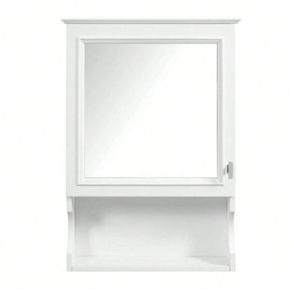 20 Wall Mounted Bathroom Storage Cabinet with Mirror, Wall Mounted Home Storage with Door, Mirrored Wall Medicine Cabinet