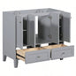 36 Bathroom Vanity without Countertop, Solid Wood Frame Bathroom Storage Cabinet Only, Freestanding Vanity with 4 Soft Closing Doors 2 Drawers