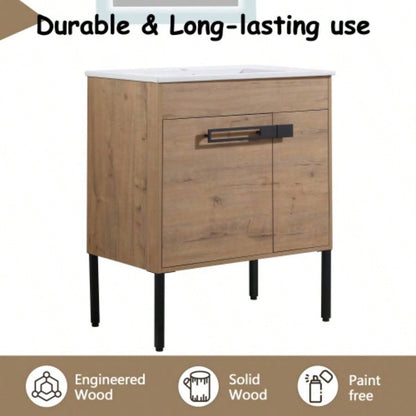 30 Inch Bathroom Vanity With Sink, Freestanding Bathroom Vanity or Floating is Optional Conversion 30*18 - 00330IMO - 1KD - Packing