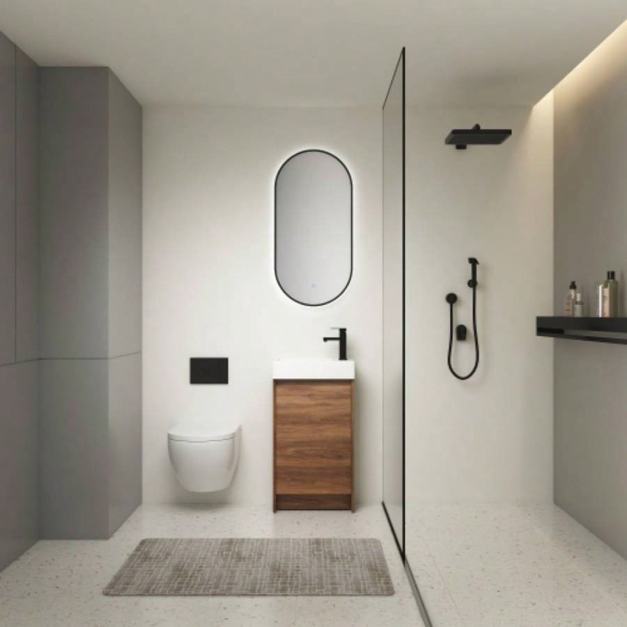 18 Inch Floating Small Bathroom Vanity With Single Sink, Suitable Small Bathroom - BVB03018BRE
