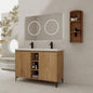 48 Freestanding Bathroom Vanity With Double Sink, Soft Closing Door Hinge KD - Package - BVB07148IMOX - GRB4840D