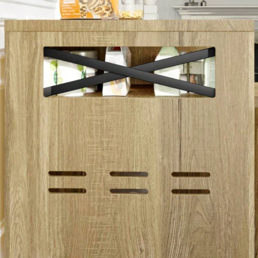 GO Litter Box Enclosure 2 Cats, Double Hidden Litter Box Furniture Washroom, Farmhouse Indoor House End Table, Brown