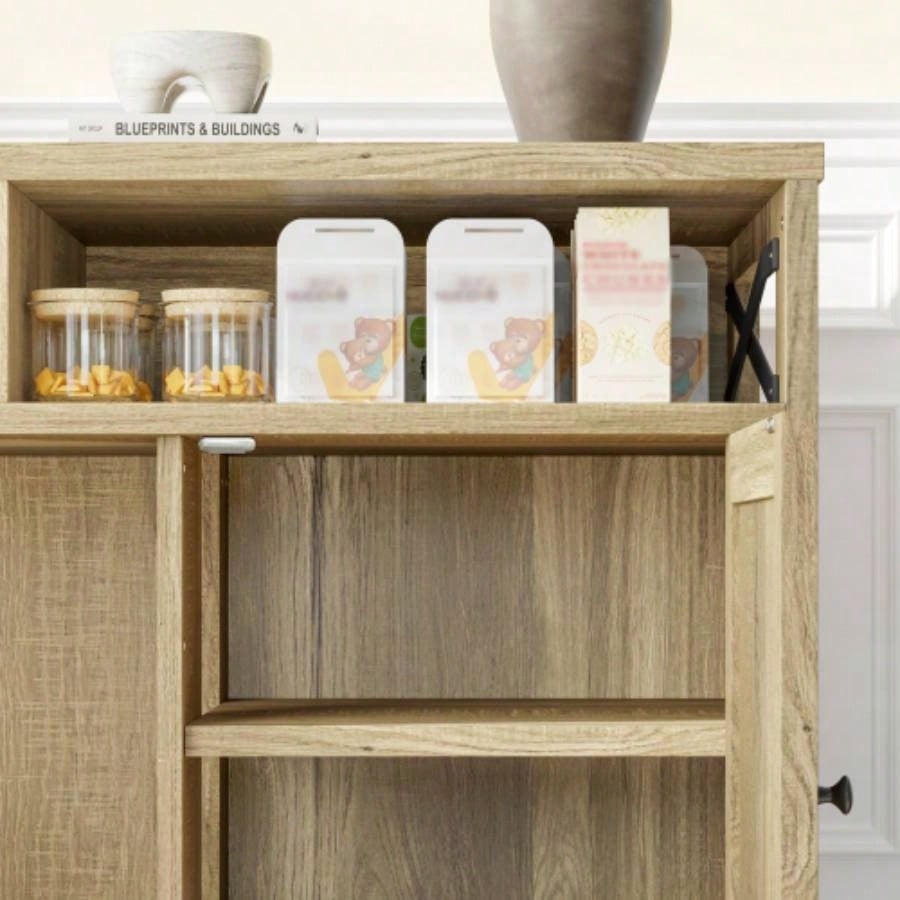 GO Litter Box Enclosure 2 Cats, Double Hidden Litter Box Furniture Washroom, Farmhouse Indoor House End Table, Brown