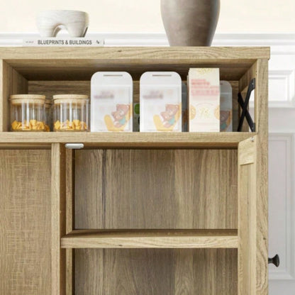 GO Litter Box Enclosure 2 Cats, Double Hidden Litter Box Furniture Washroom, Farmhouse Indoor House End Table, Brown