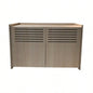 Modern Wooden House with Scratching Pad, Litter Box Enclosure, Spacious Hidden Litter Box - 33.46x 21.06x 21, 45.87 lbs