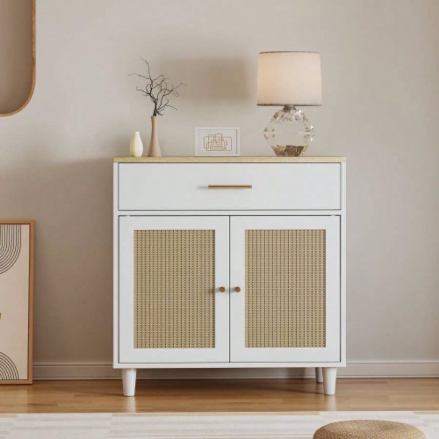 Litter Box Enclosure with Scratch Pad, Hidden Litter Box Furniture, Wooden Pet House Sideboard, Storage Cabinet, Fit Most and Litter Box, Living Room Office