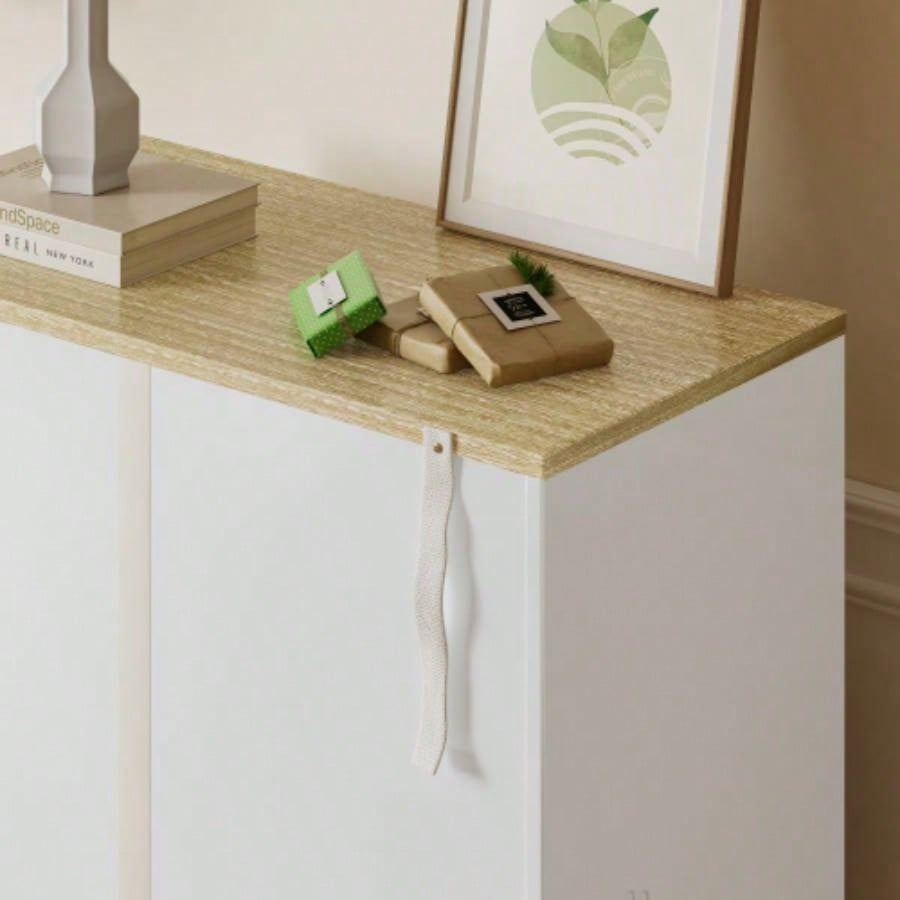 Litter Box Enclosure with Scratch Pad, Hidden Litter Box Furniture, Wooden Pet House Sideboard, Storage Cabinet, Fit Most and Litter Box, Living Room Office