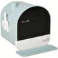 PawHut Litter Box with Lid, Covered Litter Box Indoor Cats with Tray, Scoop, 17x 17x 18.5 Green