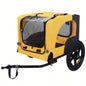 Pet Bike Trailer Dog Cart, Suitable Small and Medium Pets, Easy Folding Cart Frame, Quick Release Wheel, Non - Slip Floor, Internal Leash