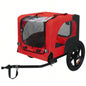 Pet Bike Trailer Dog Cart, Suitable Small and Medium Pets, Easy Folding Cart Frame, Quick Release Wheel, Non - Slip Floor, Internal Leash