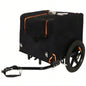 Pet Bike Trailer Dog Cart, Suitable Small and Medium Pets, Easy Folding Cart Frame, Quick Release Wheel, Non - Slip Floor, Internal Leash