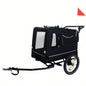 2 - in - 1 Bike Trailer Push Cart Pets - Detachable Bike Hitch Push Handle Included - All - Terrain Wheels, Quick Release Wheel, Non - Slip Floor, Internal Leash, Holds Pets Up to 88 lbs, Black -