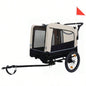 2 - in - 1 Bike Trailer Push Cart Pets - Detachable Bike Hitch Push Handle Included - All - Terrain Wheels, Quick Release Wheel, Non - Slip Floor, Internal Leash, Holds Pets Up to 88 lbs, Black -