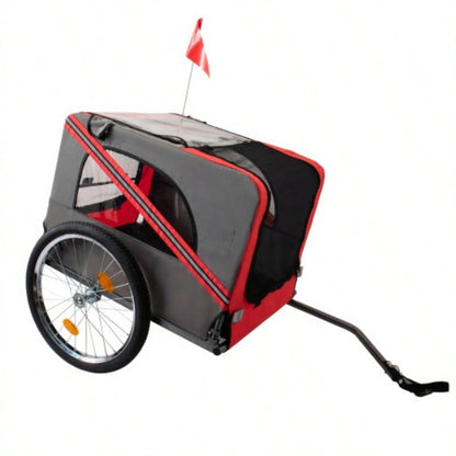 Outdoor Heavy Duty Foldable Utility Pet Stroller Dog Carriers Trailer