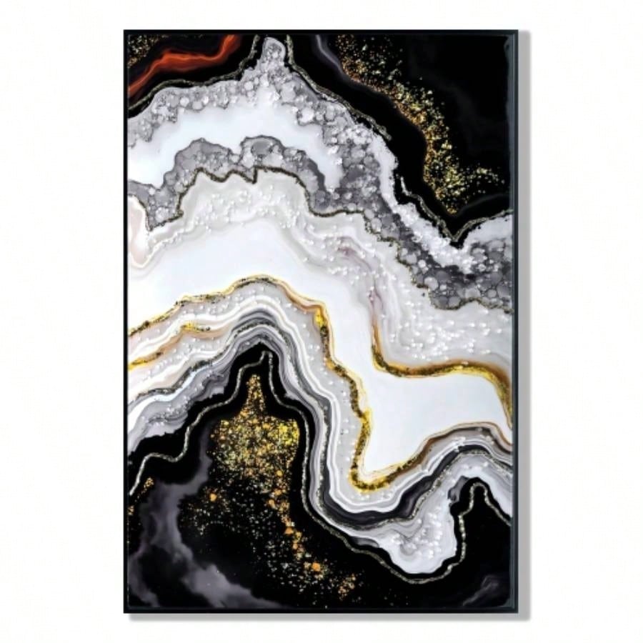 Luxury Pearl Oil Painting Wall Art Contemporary Hallway Decor Premium Canvas Mural Modern Home Entrance and Corridor decorative picture painting